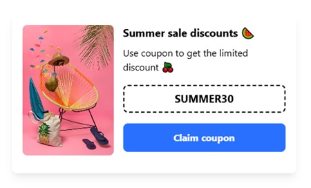 Example coupon